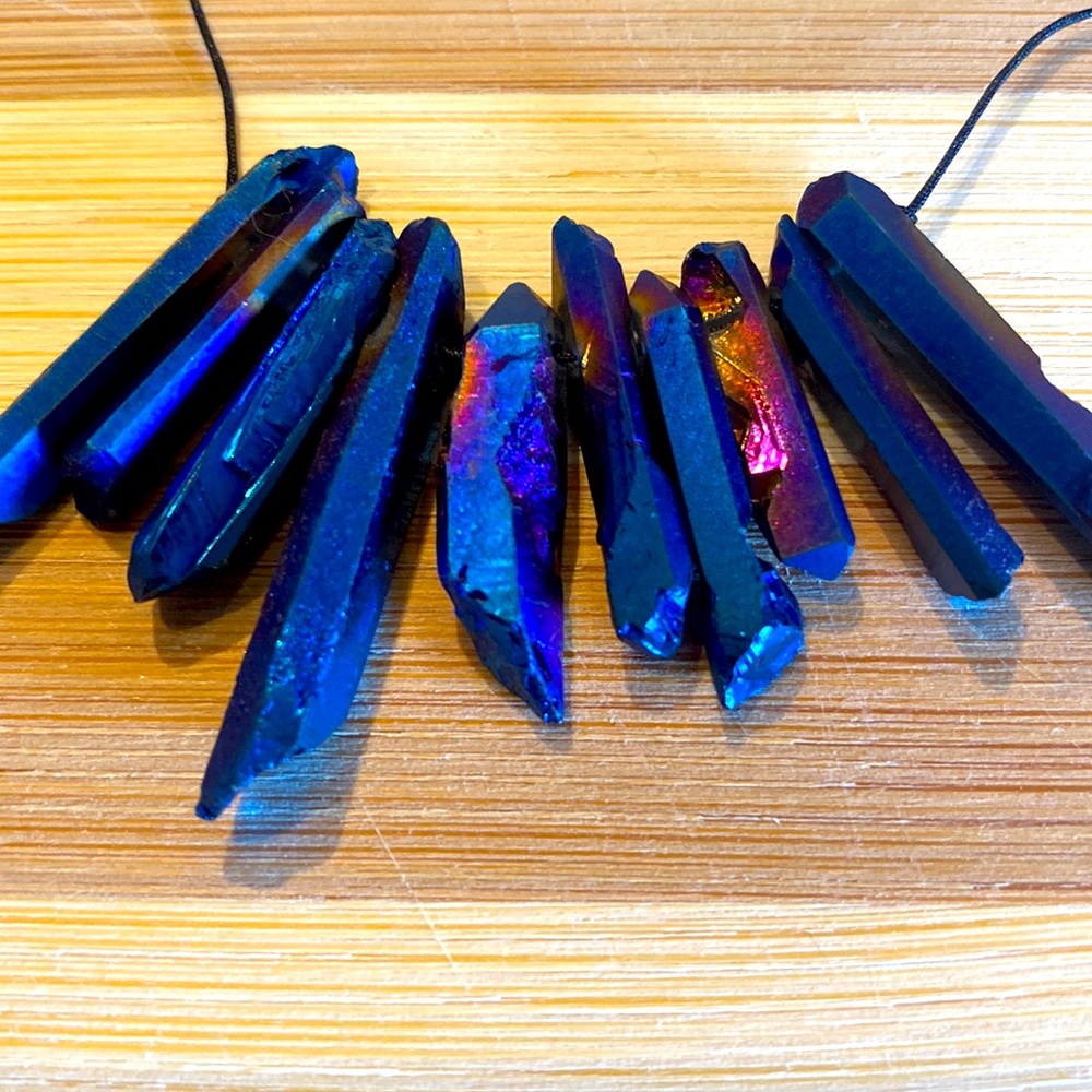 Dark blue mystic crystals
